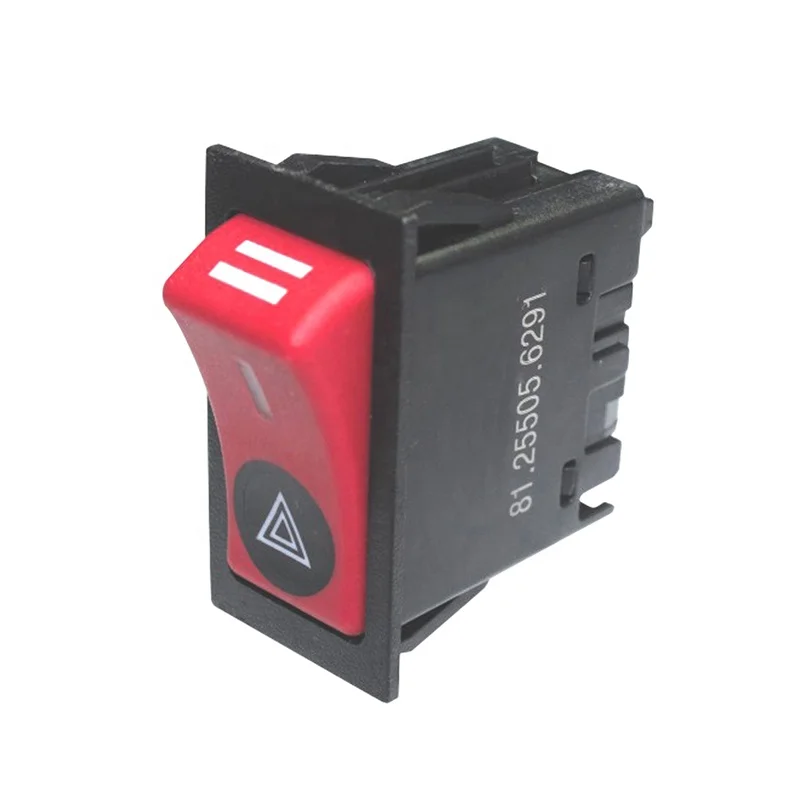 Truck Warning Light Switch Emergency Hazard Warning Light Switch OER 81255056291 For MAN