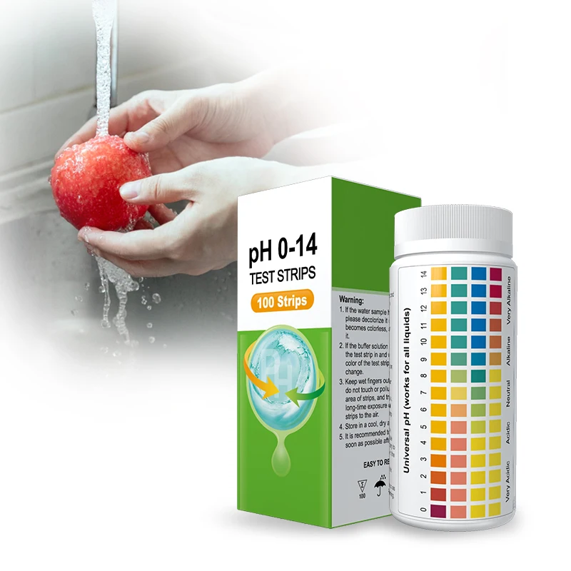 Super Sensitive Ph Test Strips 0-14 for Soilsaliva Urine Aquariums Labs Swimming Pools and Drinking Water
