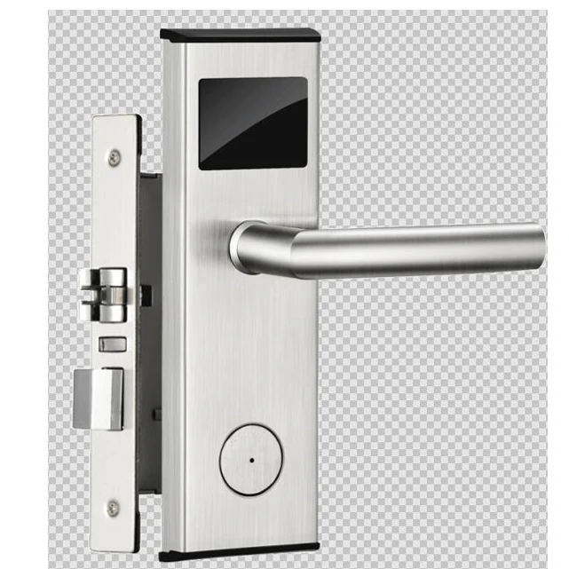 MF card key release aluminum alloy smart hotel door lock with Free PC Hotel Lock System Software