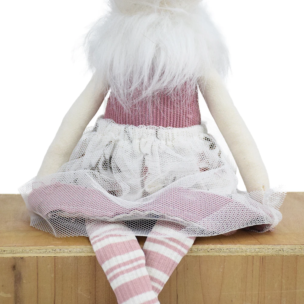 16.5 Inch Easter Product Holiday Ornaments Home Plush Bunny Easter Decorative Rabbit with Long Ear