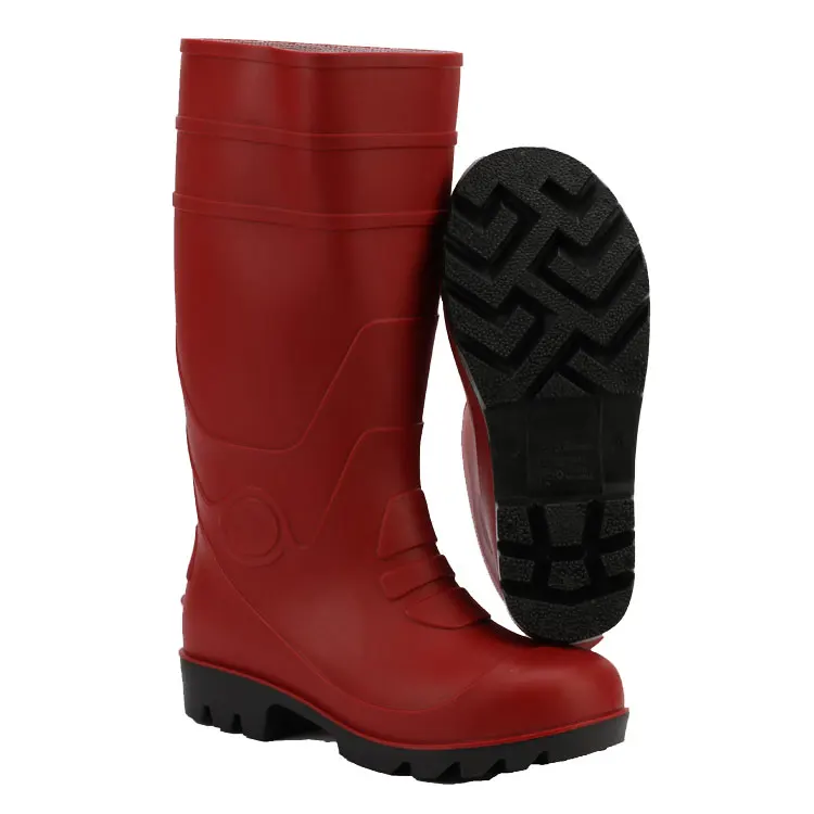 Cheap Rain Boots Waterproof and Anti-smash Agriculture Industry Work Boot PVC Safety Toe Boots for men