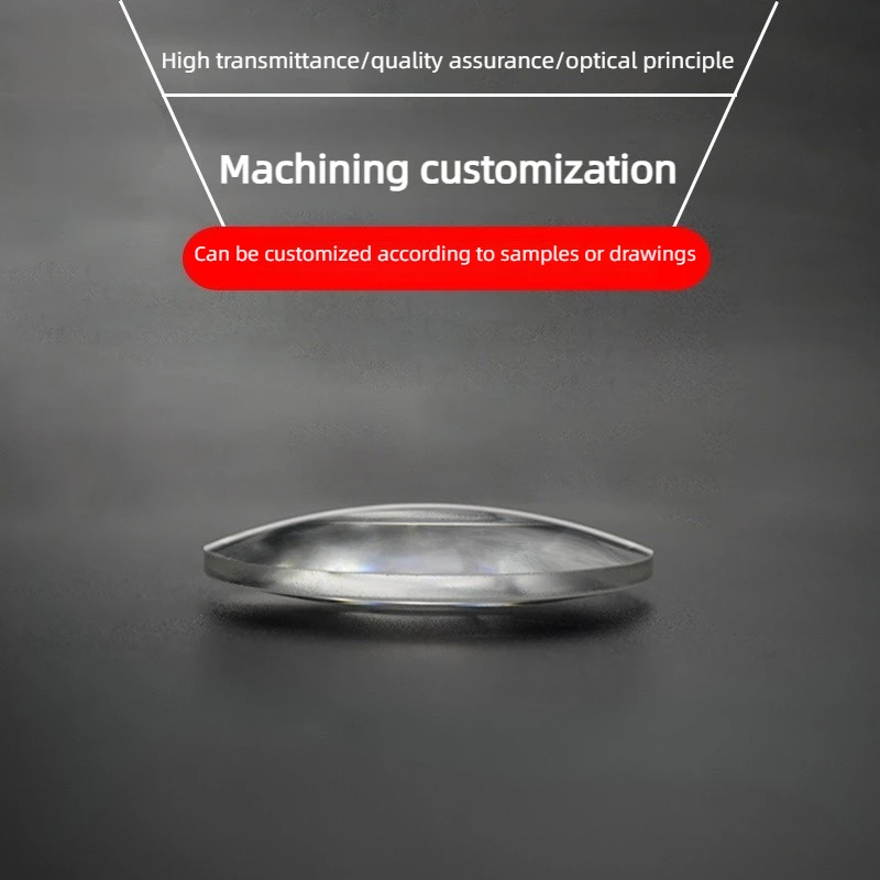 Dual convex lens diameter 58mm focal length 70mm optical glass plating diaphragm optical experiment focuses on large mirror