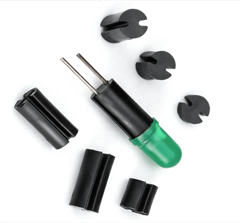 4mm black two hole plastic standoff spacer 2-24mm nylon plastic fasteners led spacer support