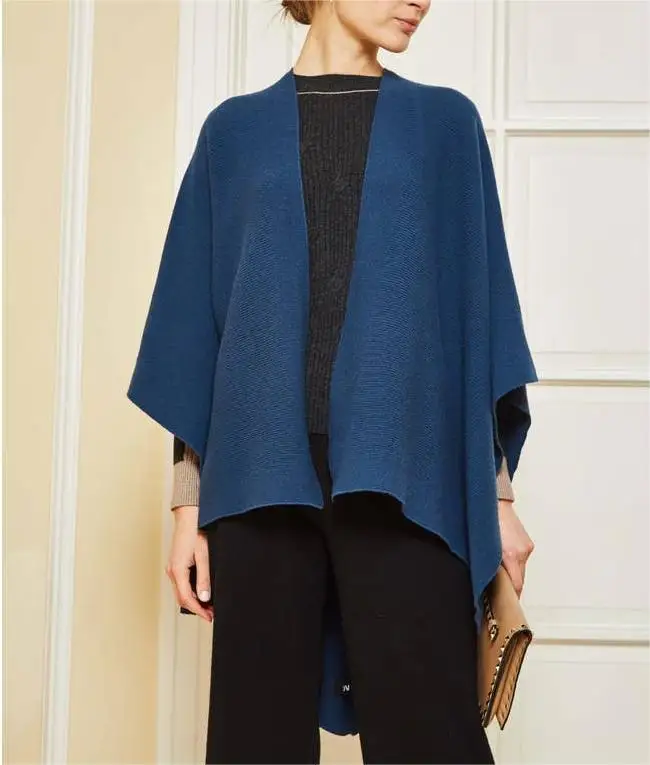 2024 Manufacturer Custom Cotton Wool Cashmere Knitted Shawls Women Ladies Plain Shawls And Scarves