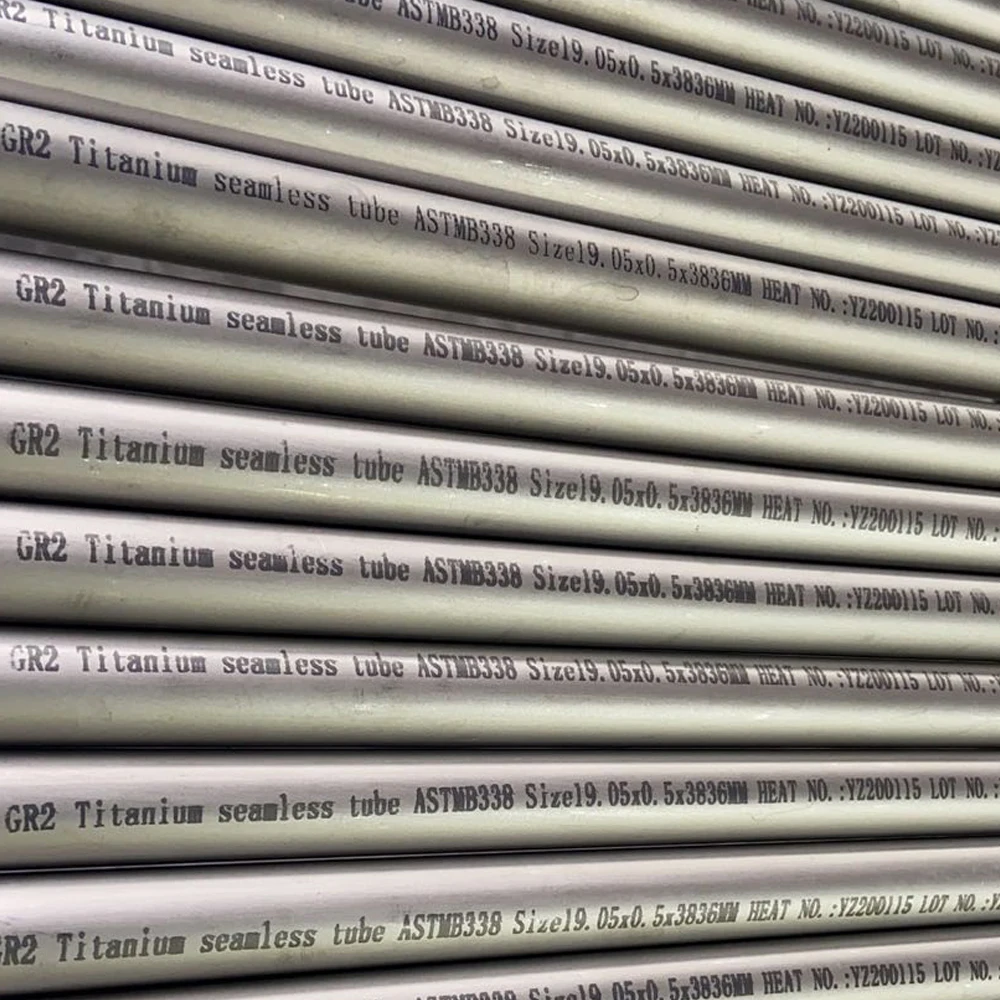 ASTM B338 Titanium Pipe ,titanium tube, High Purity Titanium Seamless Tube Gr2