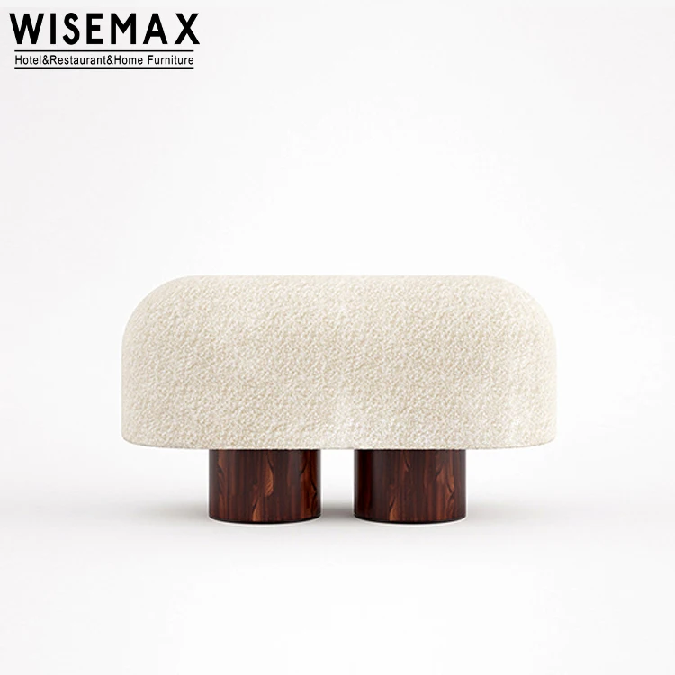 WISEMAX FURNITURE Nordic modern living room furniture accent teddy chair lamb wool leisure sofa stool chairs dining chairs