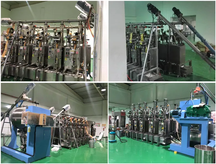 JHL-3000 automatic super fine metal powders mixing packing weighting processing line with dust collector machine