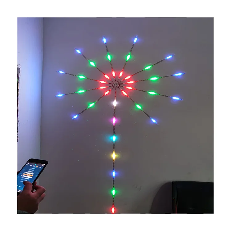 5 в 5050 2812b изменение цвета музыка синхронизация режим синий зуб приложение управление телефоном USB RGB Смарт фейерверк Светодиодная лента