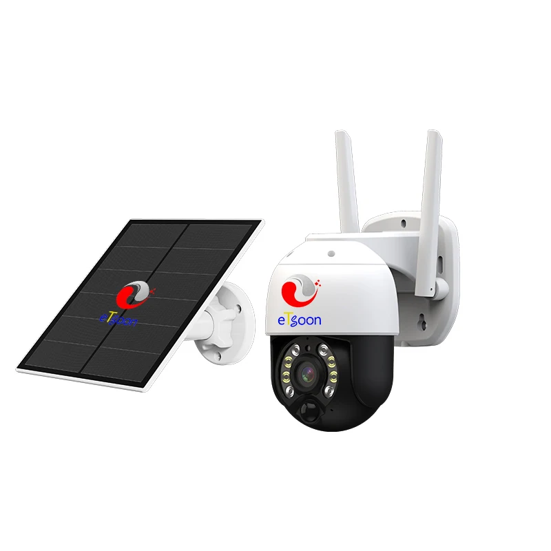 Outdoor PTZ Rotate Security Surveillance Camera PIR And Human Detection HD GSM SIM Card LTE Waterproof IP Camera Solar Wireless