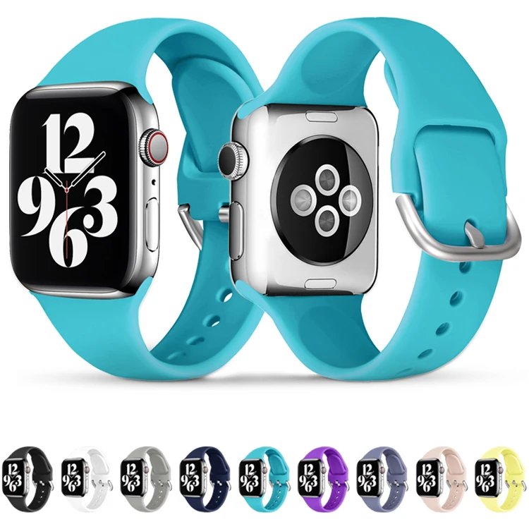 SKYLET модный спортивный ремешок для часов силиконовый с застежкой Apple