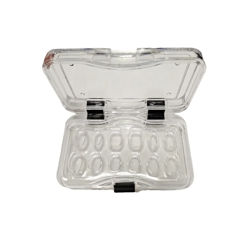 Big stocks Plastic Clear  Elastic Dental Veneer Membrane Box for 12pcs Veneer Packing