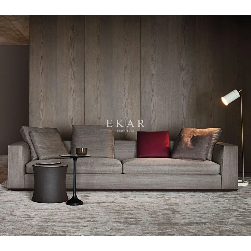 Modern Living Room Fabric Wooden Frame Comfortable Sofa For Lobby