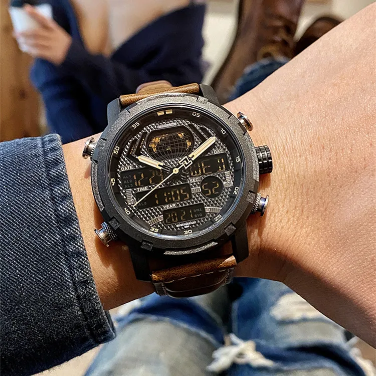 2022 Popular Relojes Hombre Stopwatch Top Brand Luxury digital Metal Wrist Mens Watches