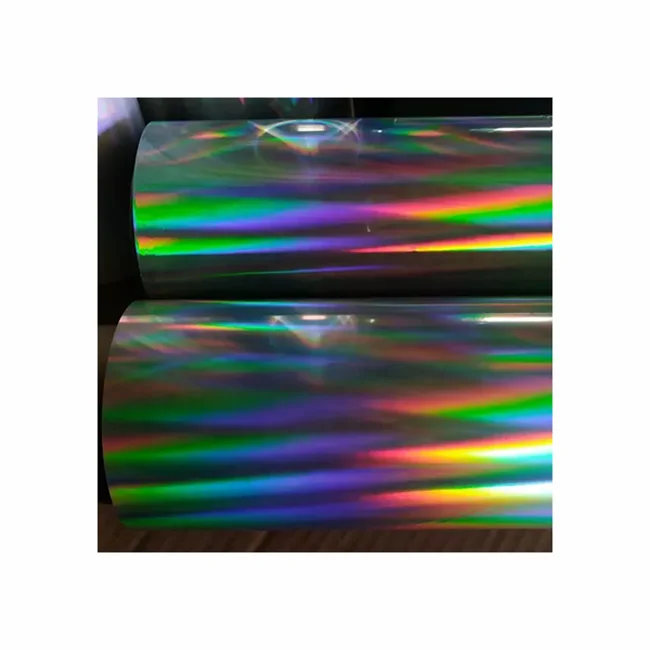 Best Selling Rainbow Holographic Thermal Lamination Holographic Film Roll PET BOPP Thermal Lamination Film