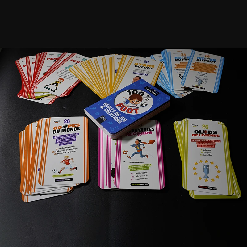 2023 New Style Kids Custom Flash Cards Game Card Printing Puzzle Paper Educational Toys