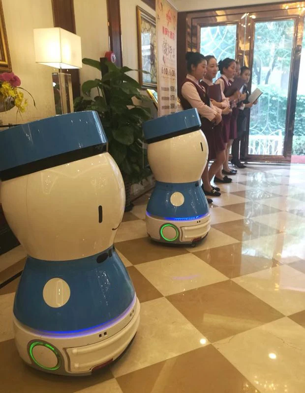 
Attracting customers waiter hotel restaurant equipment commercial service G1 guiding English speaking robot 