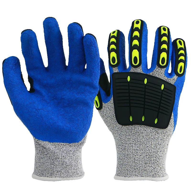 BSP impact resistant tpr anti-impact safety puncture proof work gloves safety construction anti cutting hand glove