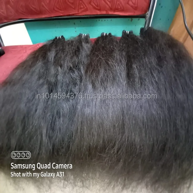 Крупные партии индийские прямые пучки волос производство в Южной Индии!