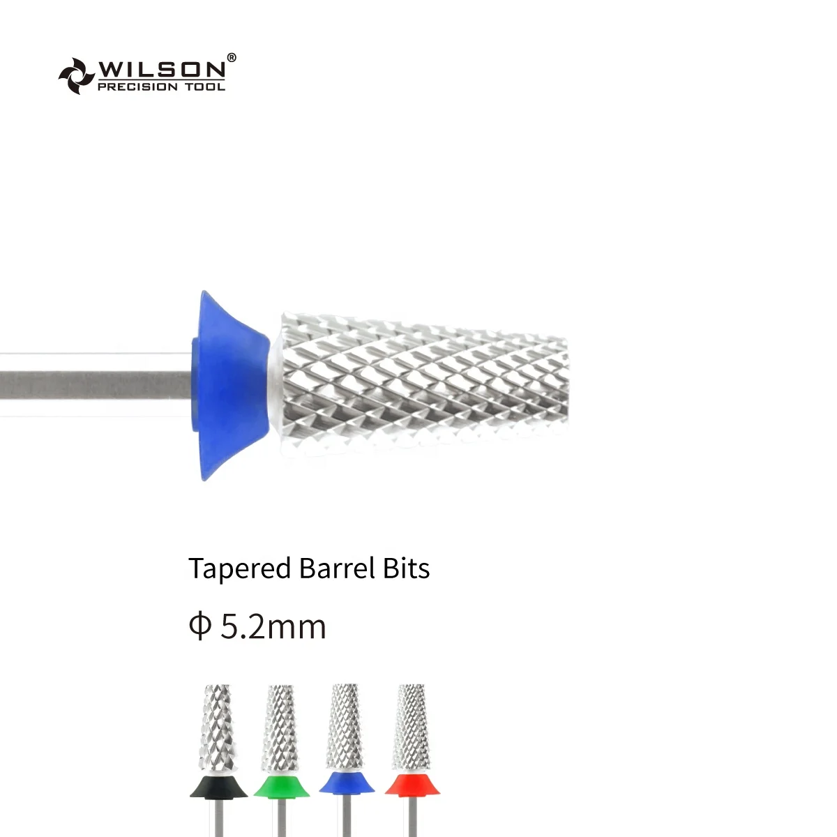 5.2mm Tapered Barrel Bits Silver Coating WILSON Private label drill bit nail High-accuracy Regular HQ Carbide Nail Bit