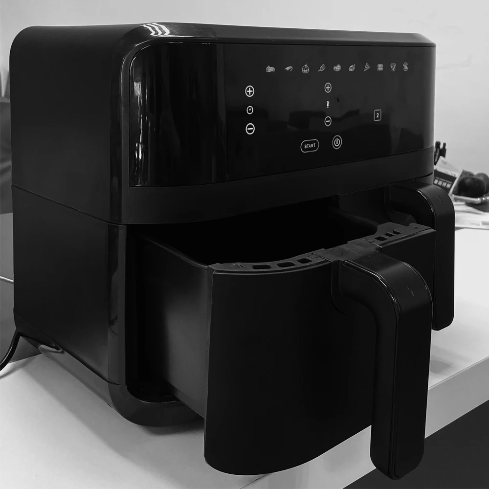 Новый дизайн AF2906, двухзонная воздушная фритюрница с двойной корзиной, аксессуары для фритюрницы