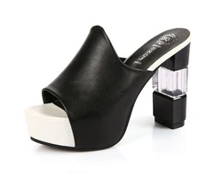 HLS013 wholesale stilettos dress sandals women high heel slippers