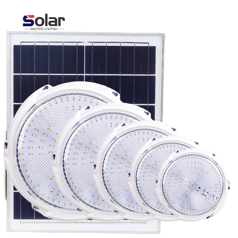 50W*3 Three In One  Home For Hallway Indoor Ceiling Lamp Solar Power Battery Spot Lamp 100w 200w 300w Solar Led Ceiling Light