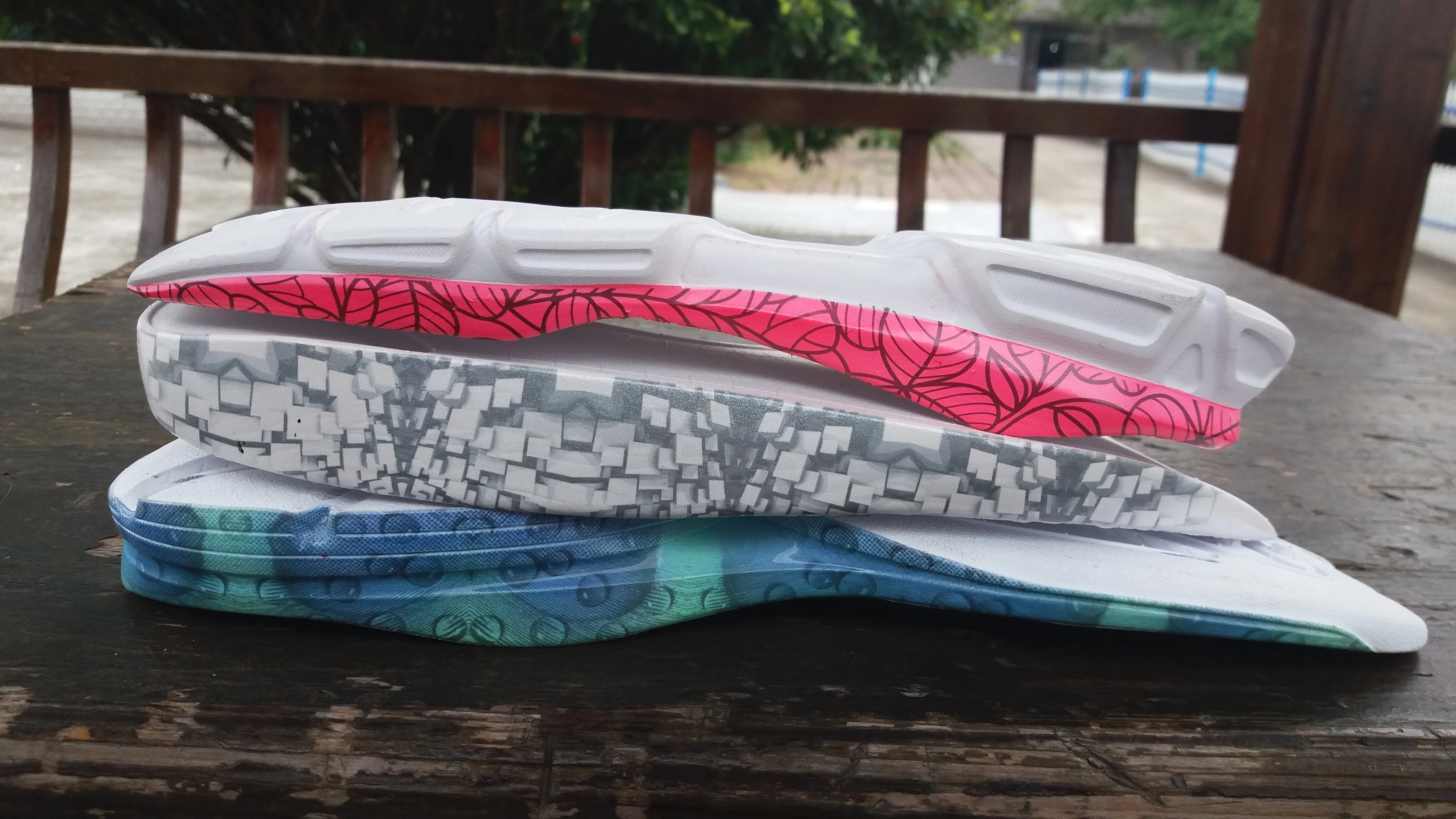 Customize color sole t EVA TPR Outs custom  EVA painting shoe outsole