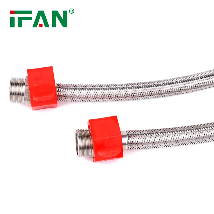 IFAN Stainless Steel SS/AISI 304 Flexible Knitted Braided Plumbing Hose Kitchen Faucets Mixer