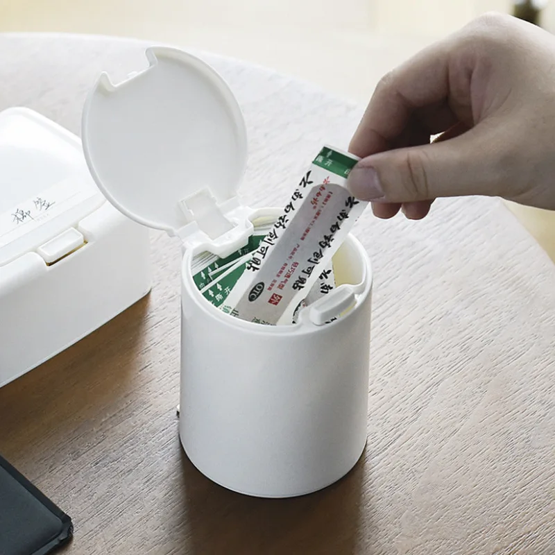 
WOODSPACE Simple style dustproof storage box with cover small object sorting storage box desktop drawer sundry storage box 