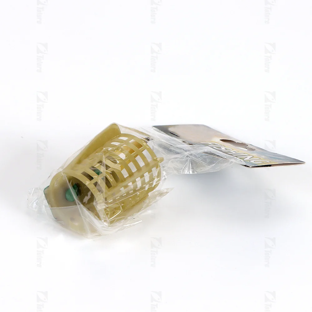 TOLURE Carp Fishing Feeder Bait Cage Lure Holder Basket Cage Fishing Trap Fishing Accessory with Lead 20G Sinker