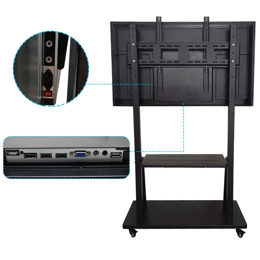 75 дюймов 4K AIO компьютер интерактивный дисплей монитор с многоемкостными сенсорными экранами интерактивная доска для обучения