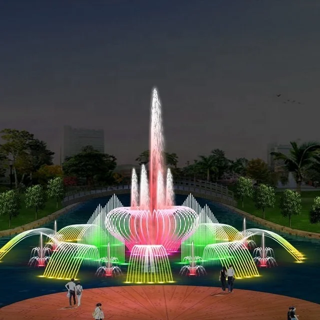 Portable Moving Pood Water Music Floating Fountain
