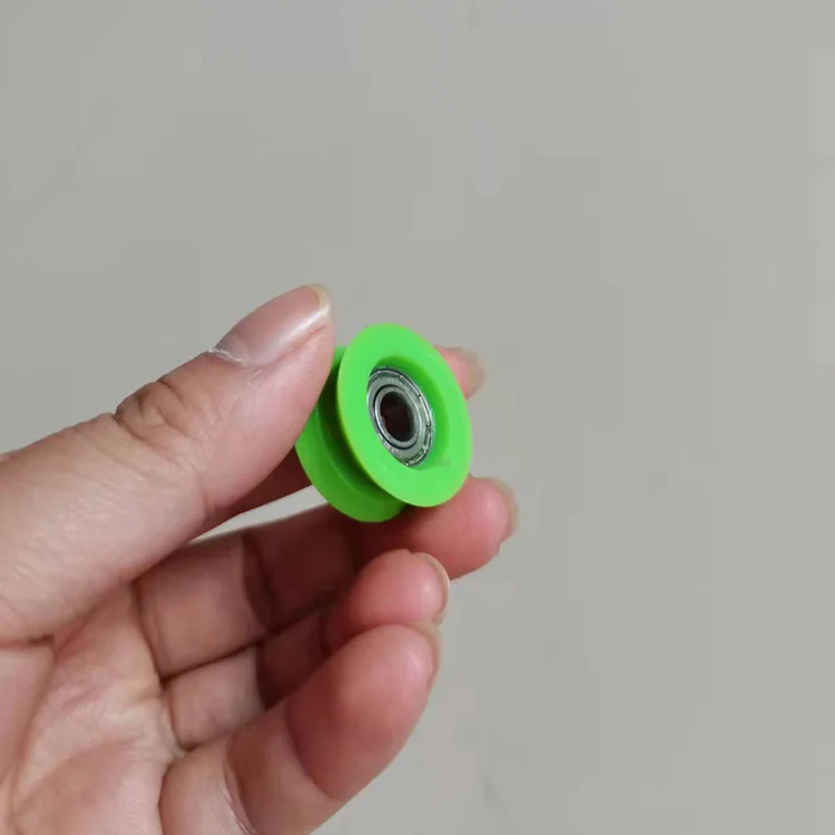 606 626zz PU coated pulley roller wheel 25*10*6mm Steel wire guide wheel