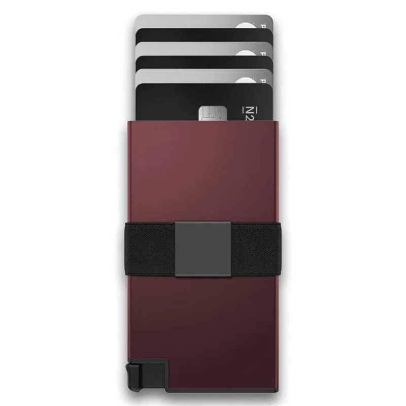 Minimalist Business Slim Wallet For Men RFID Blocking Front Pocket ID Credit Card Holder Aluminum Alloy Metal Wallets