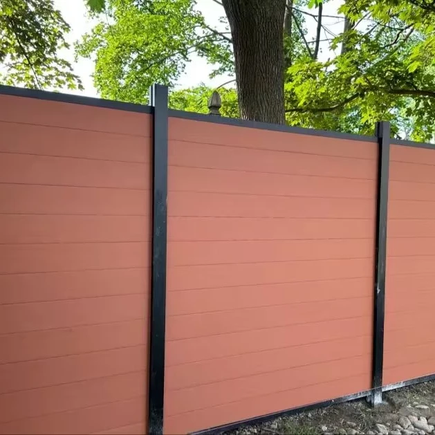 Wholesale Co-Extrusion Fence Panels Exterior Home Garden Outdoor Slat Wall Panel Sound-Proof Fence Panels