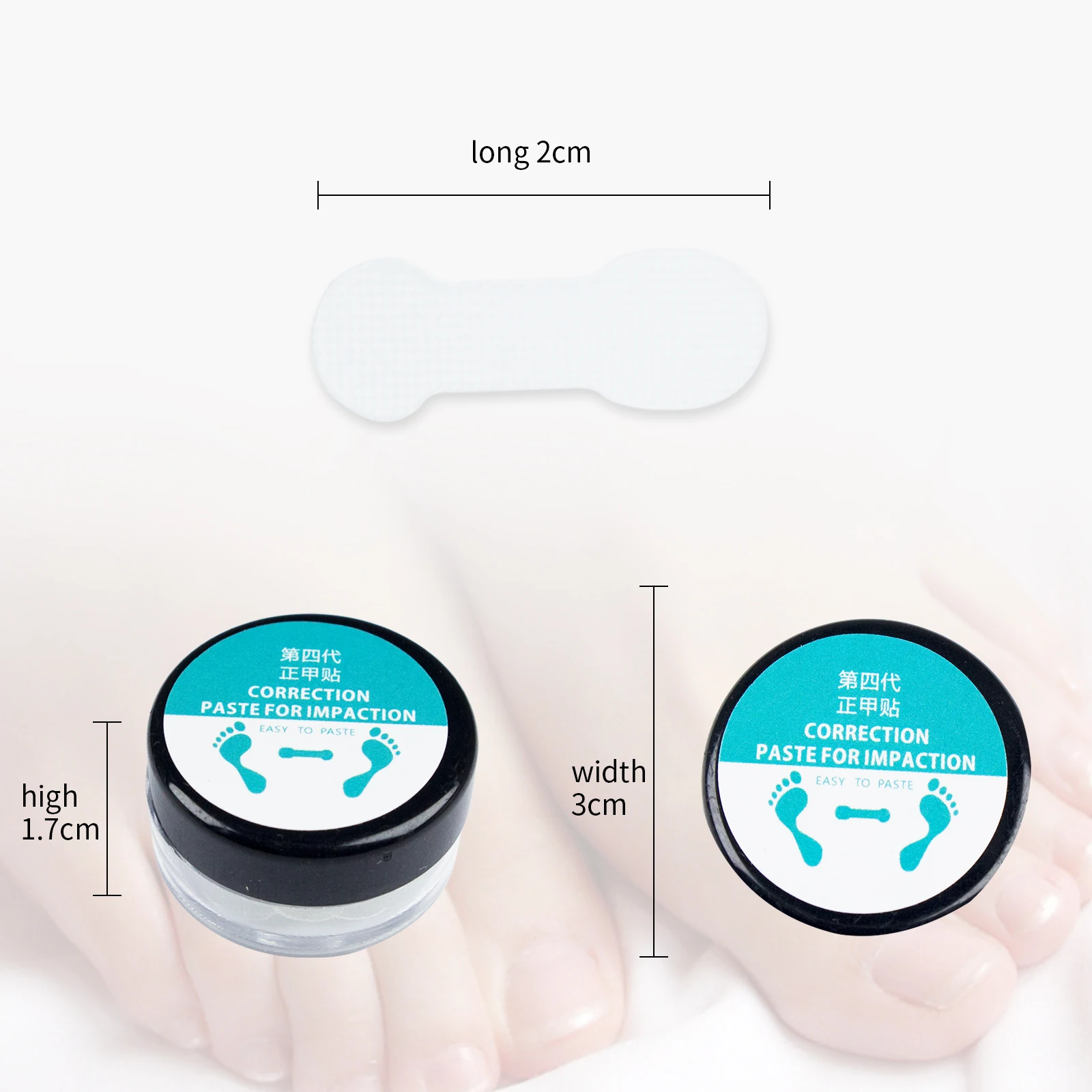 10pcs Epoxy Board Material Transparent Ingrown Toenail Correction Tool Pedicure Tools Foot Care Toe Nail corrector