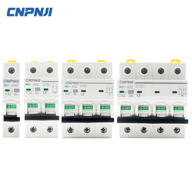 DC MCB 250V c Кривая 1P 63A 50A 40A 32A 25A 20A 16A 10A 6A 4A 3A 2A 1A Солнечный мини-выключатель