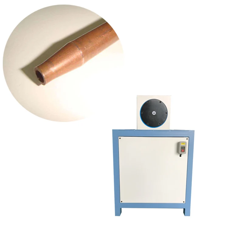 Copper and metal tube shrinking and necking end forming machine for steel pipe