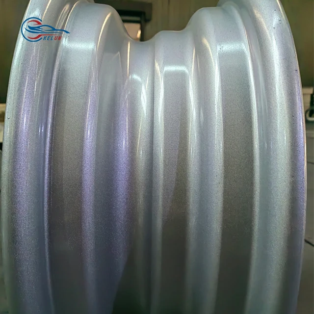 Truck Wheels 8.5-24 steel wheel 10x335 Deep Dish Silver Wheel Rims