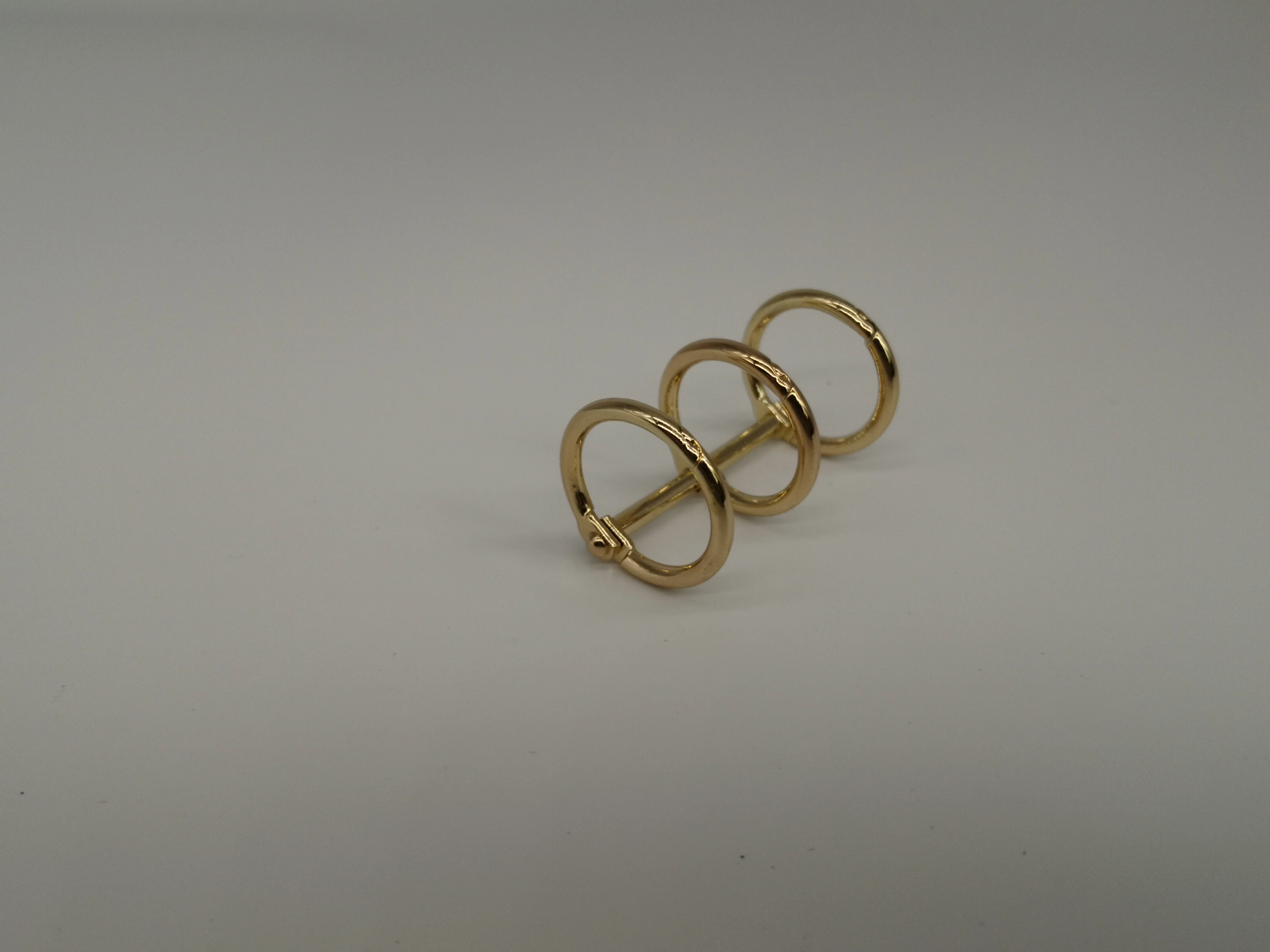 
Metal Plated Nickel a5 3 Ring Binder Clip Paper File Folder 