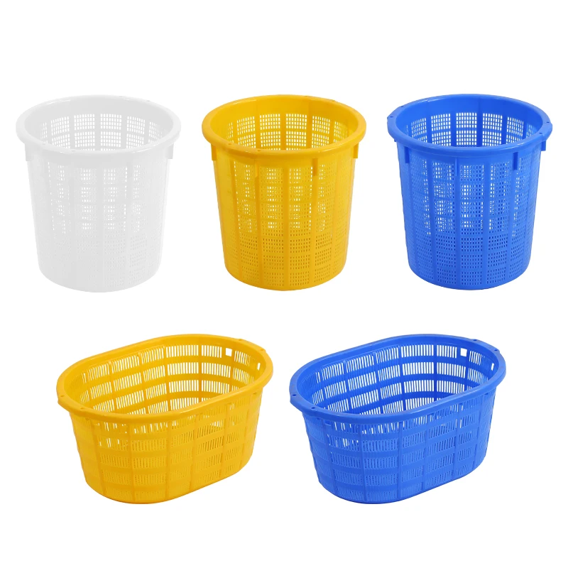 Wholesale Ventilated Type Bushel Sorting Plastic Crates For Fish / Farm / Crab / Shrimp