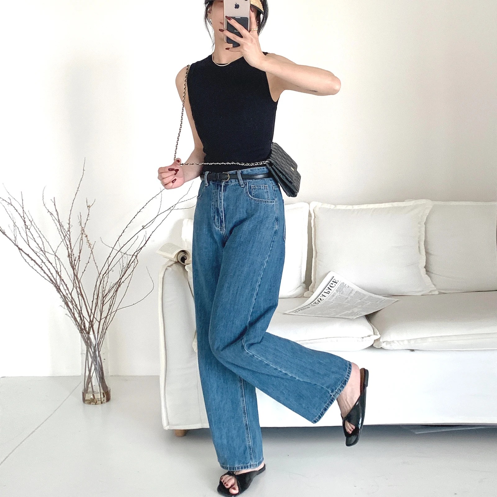 Women Regular-fitting Sleeveless Knitted Vest for Summer