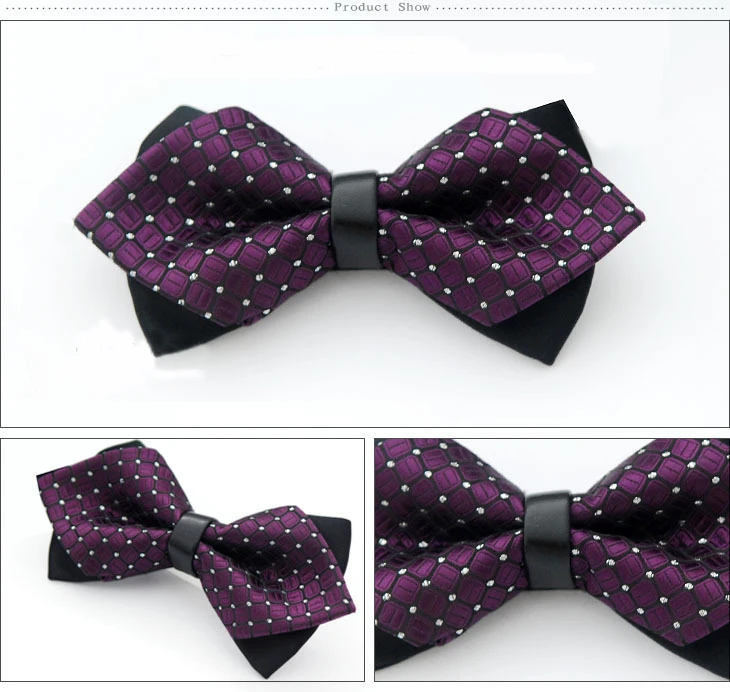 Мужской галстук-бабочка брендовый классический в горошек для мужчин отдыха деловые