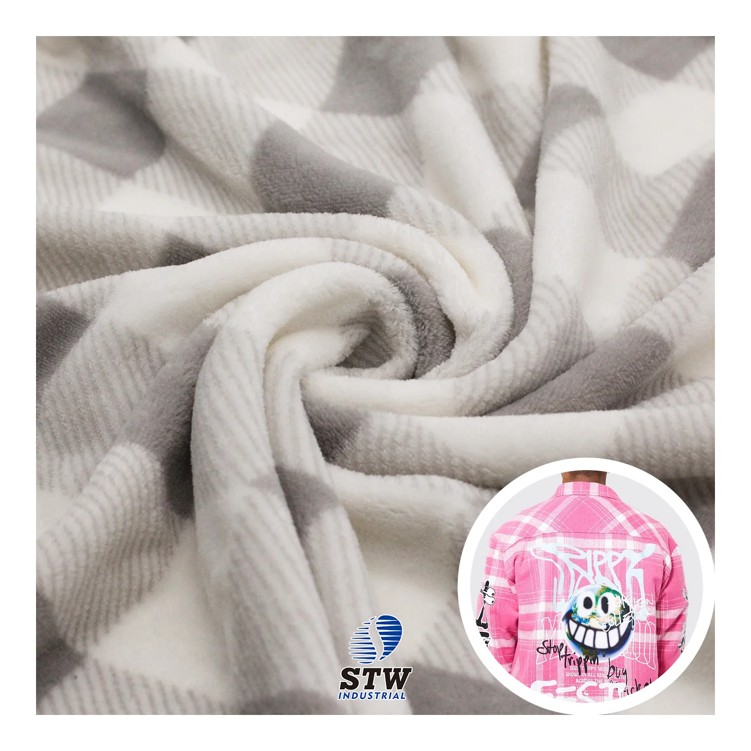 Hight Quality 206-320gsm Printing 100%polyester Flannel Fleece Fabric