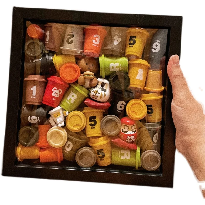 Wholesale Custom Size Simple Modern Black White Wooden MDF 3D Shadow Box Frames Display Frame