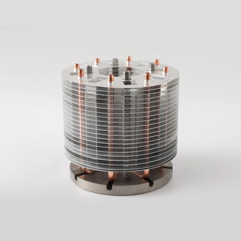 50W heat pipe radiator round LED Light Radiator  Copper aluminum radiator