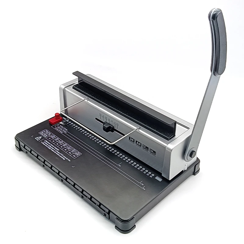 Двойная катушка железное кольцо с 34 отверстиями A4 проволочная машина для переплета металла календарь штамповочная