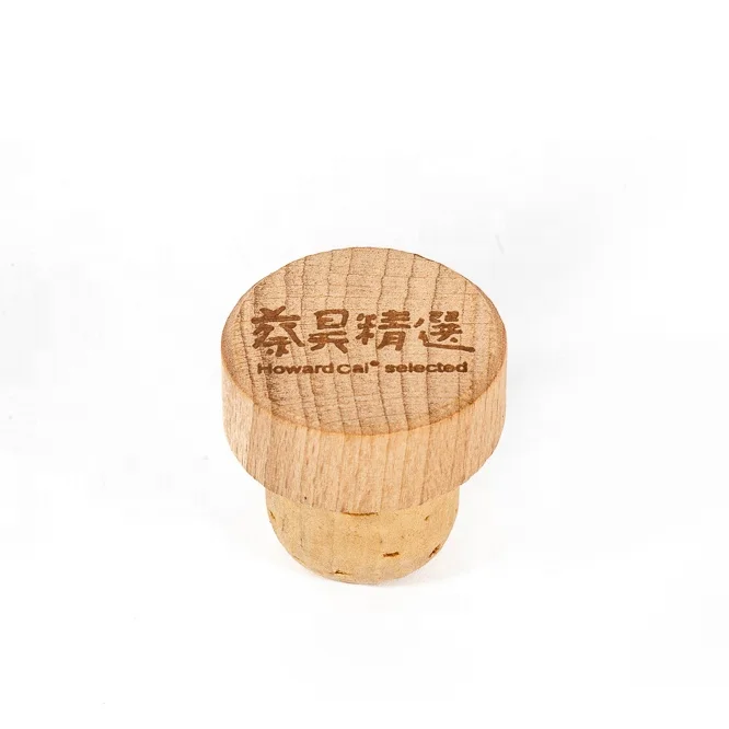 t cork wine for liquor brandy bamboo cap cork lid for wine bottle beech cap cork stopper  drink cover for beverage bottle