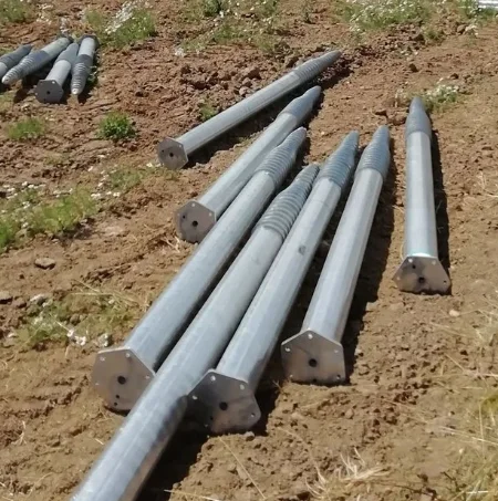 Helical Ground Piles Filled Piles Customized Helical Ground Anchors with Flanged Winches