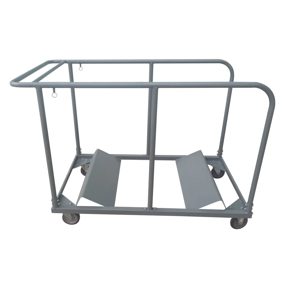 Steel trolley for table